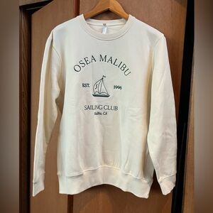Osea Malibu (Size M) GOTS Organic Cotton Sweatshirt Sailing Club Yacht Preppy